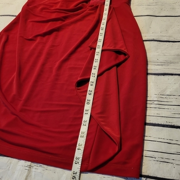 Lucian Matis Red Dress Size M - Picture 9 of 11